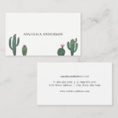 砂漠のサボテンプランツビジネスカード 名刺 (正面/裏面)