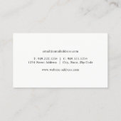 砂漠のサボテンプランツビジネスカード 名刺 (裏面)