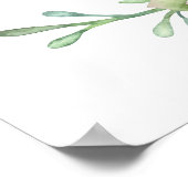 砂漠のサボテン多肉植物 ブライズシャワー ウェルカム ポスター (角)