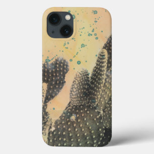 砂漠のサボテン の緑の（ばちゃばちゃ）跳ねる iPhone 13ケース