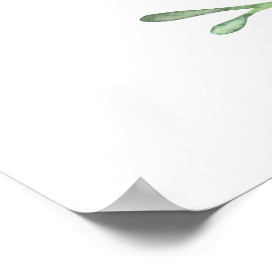 砂漠のサボテン ウェルカムボード ポスター (角)