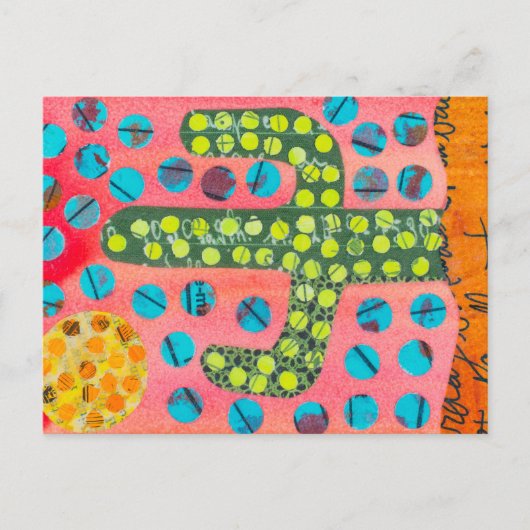 砂漠のサボテン ポストカード (正面)