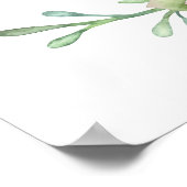 砂漠のサボテン 多肉植物 ブライズシャワー ウェルカム ポスター (角)