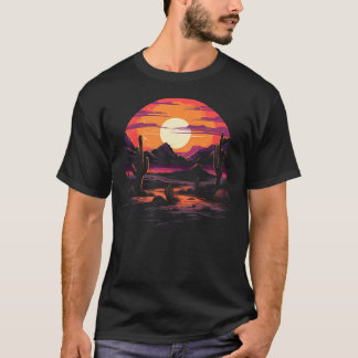 砂漠のサボテン Tシャツ