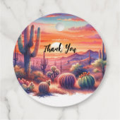 砂漠のサンセットグローウォーター色結婚南西 フェイバータグ (裏面)