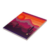 砂漠のサンセットタイル タイル (側面)