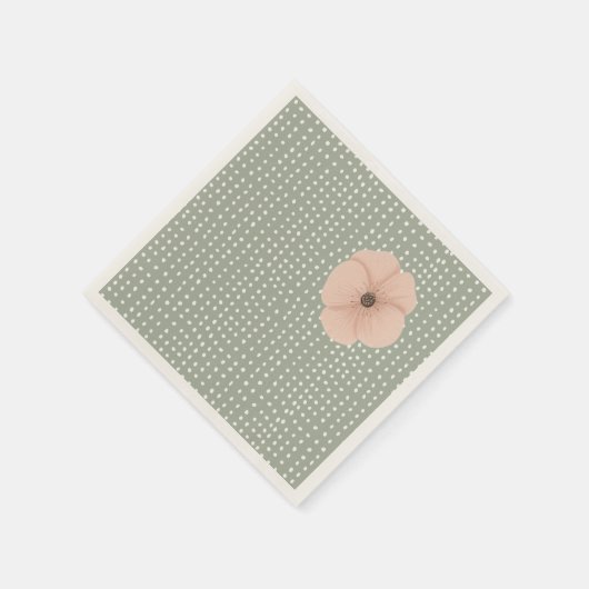 砂漠のシックな赤ちゃんシャワー スタンダードカクテルナプキン (角)