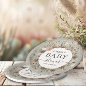 砂漠のシックな赤ちゃんシャワー ペーパープレート