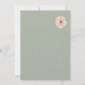 砂漠のシックな赤ちゃんシャワー 招待状 (裏面)