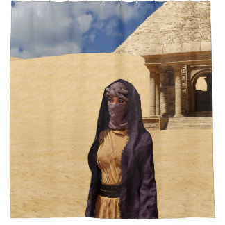 砂漠のシャワーカーテン シャワーカーテン