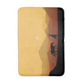 砂漠のシルエット バスマット (正面縦)