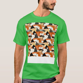 砂漠のシームレスなパターン砂Dune Sahara流砂 Tシャツ