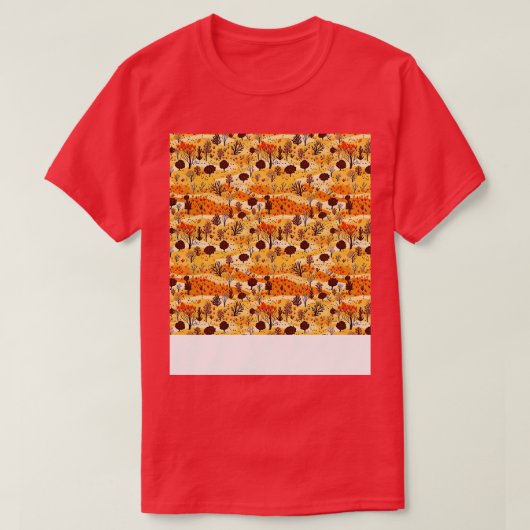 砂漠のシームレスなパターン砂Dune Sahara流砂 Tシャツ (デザイン正面)