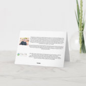 砂漠のシーンの水色+インクカード サンキューカード (裏面)