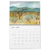 砂漠のスケッチ旅行ネバダの水の色を探索 カレンダー (3月 2026)