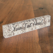 砂漠のスタイルのデジタルカムフラージュベージュ色装飾 デスクネームプレート (側面)