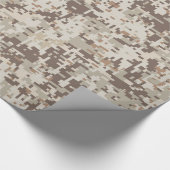 砂漠のスタイルのデジタルカムフラージュ ラッピングペーパー (角)