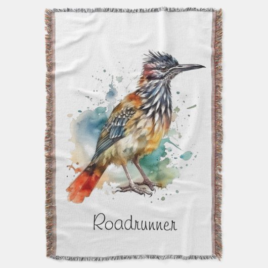 砂漠のスピリット、水の色のロードランナーカスタム、 スローブランケット (正面縦)