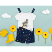 砂漠のスピリット、水の色のロードランナーカスタム、 ベビーボディスーツ