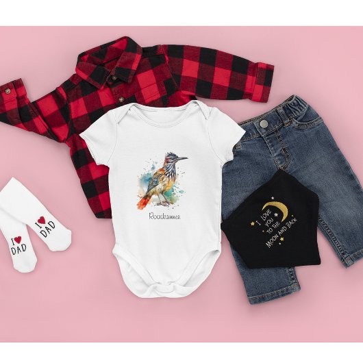 砂漠のスピリット、水の色のロードランナーカスタム、 ベビーボディスーツ