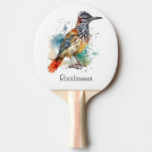 砂漠のスピリット、水の色のロードランナーカスタム、 卓球ラケット (正面)