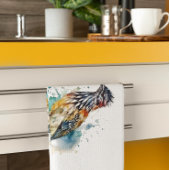 砂漠のスピリット、水の色のロードランナー キッチンタオル