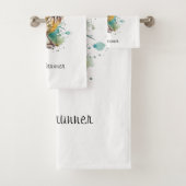 砂漠のスピリット、水の色のロードランナー バスタオルセット (インサイチュ)