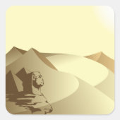 砂漠のスフィンクス スクエアシール (正面)