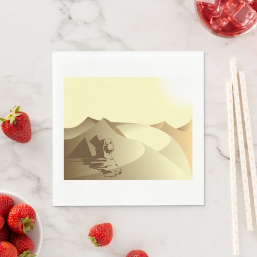 砂漠のスフィンクス スタンダードランチョンナプキン (インサイチュ)