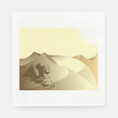 砂漠のスフィンクス スタンダードランチョンナプキン (正面)