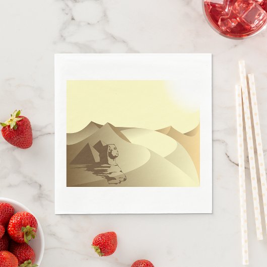 砂漠のスフィンクス スタンダードランチョンナプキン