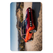 砂漠のスポーツカー マグネット (縦)