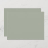 砂漠のセージ無地のカラー ポストカード (正面/裏面)