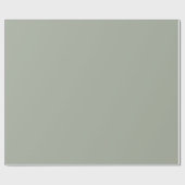 砂漠のセージ無地のカラー ラッピングペーパー (フラット)