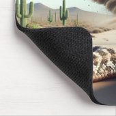 砂漠のダストデビルを持つラトルズナーク マウスパッド (コーナー)