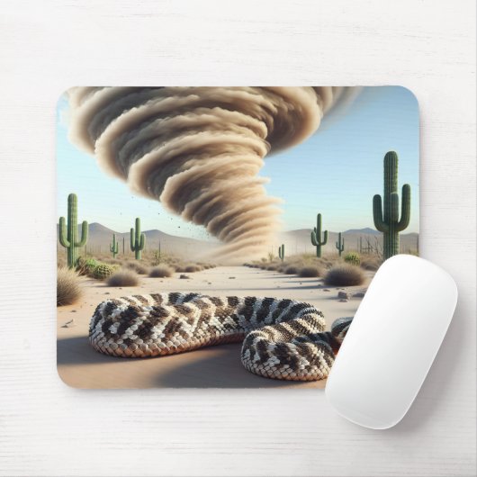 砂漠のダストデビルを持つラトルズナーク マウスパッド (マウス)