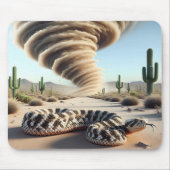 砂漠のダストデビルを持つラトルズナーク マウスパッド (正面)