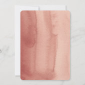 砂漠のテラコッタ ドライ パームリーフ オレンジ フレーム 招待状 (裏面)