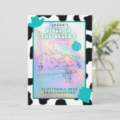 "砂漠のディスコ" スコッツデールでのバチェロレッテパーティーの予定 招待状 (スタンド正面)