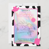 「砂漠のディスコ」スコッツデール独身パーティーの招待状 招待状 (正面)