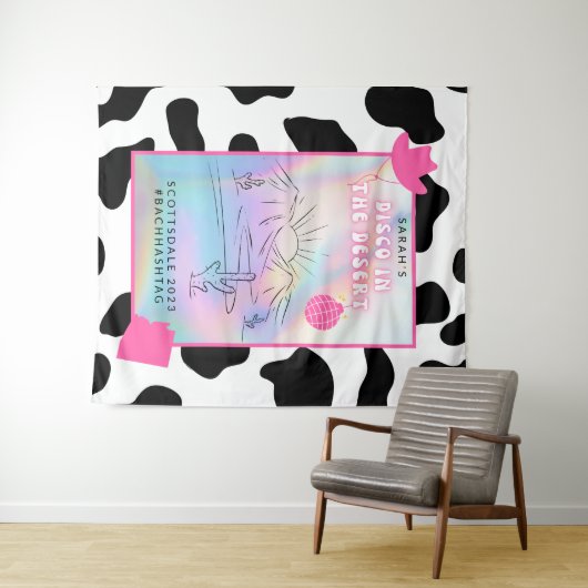 「砂漠のディスコ」バッハパーティーの背景 タペストリー (インサイチュ(横))