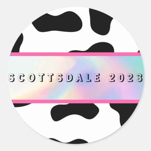 "砂漠のディスコ"バッハパーティーシール ラウンドシール (正面)