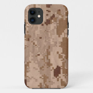 砂漠のデジタル軍のカムフラージュ iPhone 11 ケース