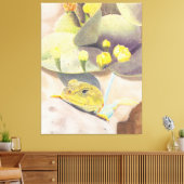 砂漠のトカゲ キャンバスプリント (インサイチュ (リビング))