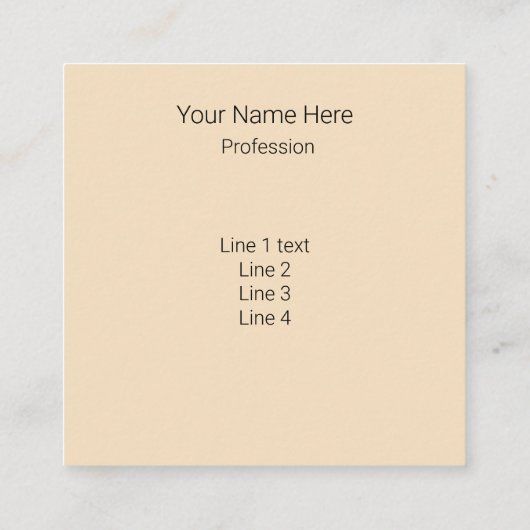 砂漠のトレーラー スクエア名刺 (裏面)