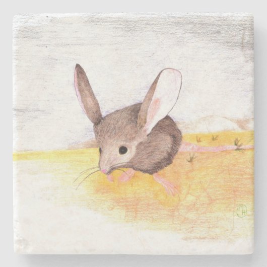 砂漠のネズミ ストーンコースター (正面)