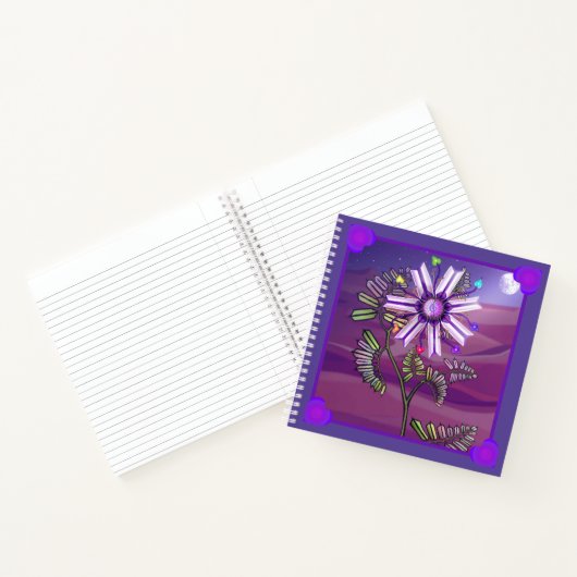 砂漠のノートの花 ノートブック (内部)