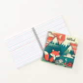 砂漠のハグ - 夕焼けに笑うキツネのキャンプ ノートブック (内部)