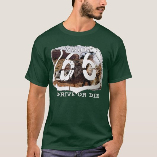 砂漠のハゲタカ66のドライブはまたは死にます Tシャツ (正面)