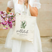 砂漠のハートケアカクタス ブライズメイドパーティー トートバッグ